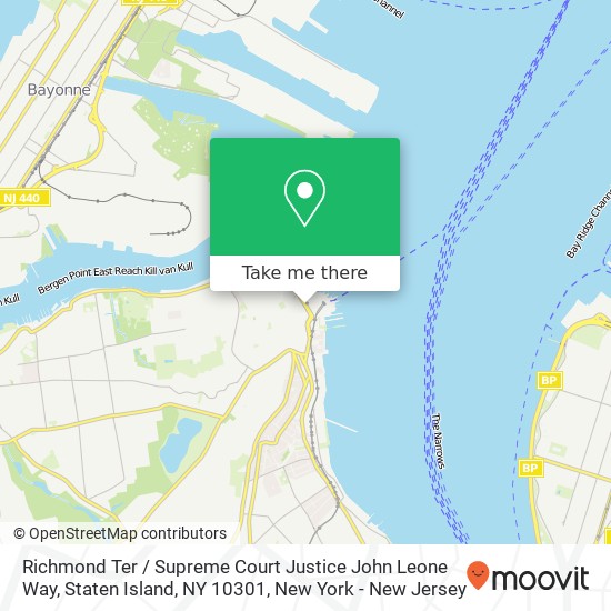 Richmond Ter / Supreme Court Justice John Leone Way, Staten Island, NY 10301 map