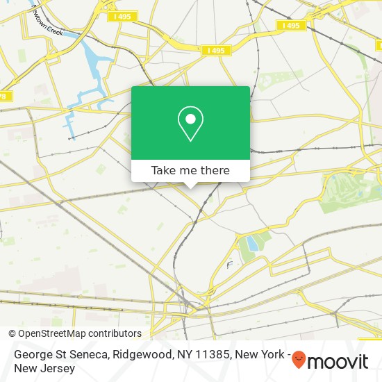 Mapa de George St Seneca, Ridgewood, NY 11385