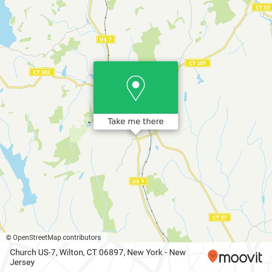 Church US-7, Wilton, CT 06897 map