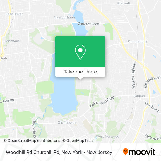 Mapa de Woodhill Rd Churchill Rd