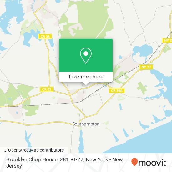 Mapa de Brooklyn Chop House, 281 RT-27