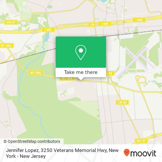 Jennifer Lopez, 3250 Veterans Memorial Hwy map