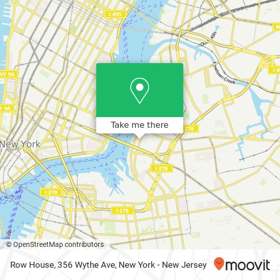 Row House, 356 Wythe Ave map