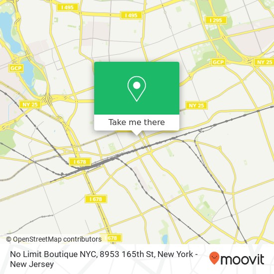 Mapa de No Limit Boutique NYC, 8953 165th St