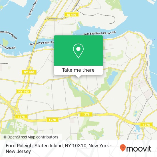 Mapa de Ford Raleigh, Staten Island, NY 10310