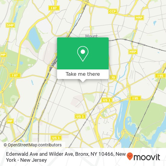 Edenwald Ave and Wilder Ave, Bronx, NY 10466 map