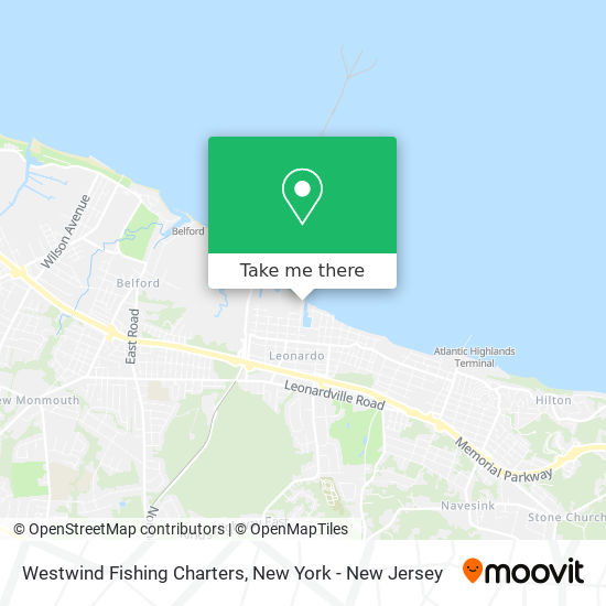 Westwind Fishing Charters map