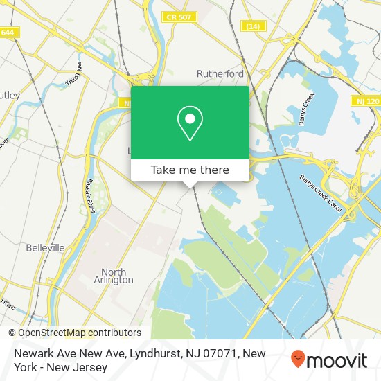 Newark Ave New Ave, Lyndhurst, NJ 07071 map