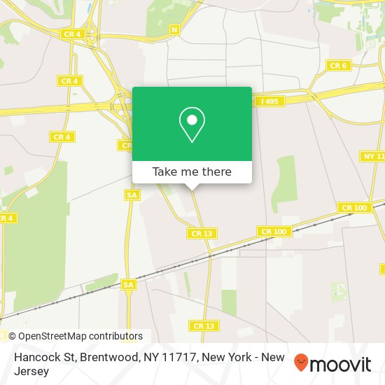 Hancock St, Brentwood, NY 11717 map