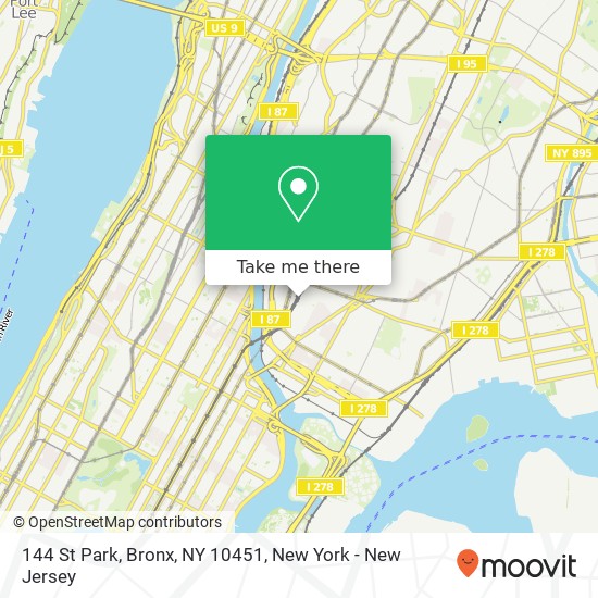 144 St Park, Bronx, NY 10451 map