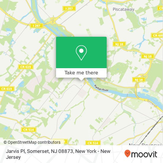 Mapa de Jarvis Pl, Somerset, NJ 08873