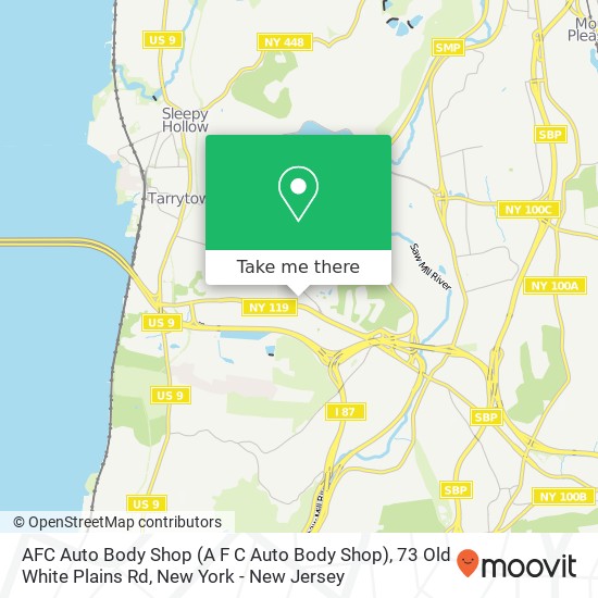AFC Auto Body Shop (A F C Auto Body Shop), 73 Old White Plains Rd map