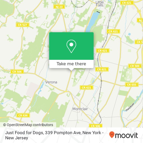 Just Food for Dogs, 339 Pompton Ave map