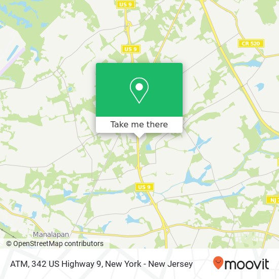 Mapa de ATM, 342 US Highway 9