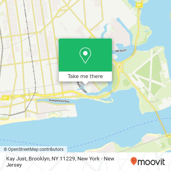 Mapa de Kay Just, Brooklyn, NY 11229