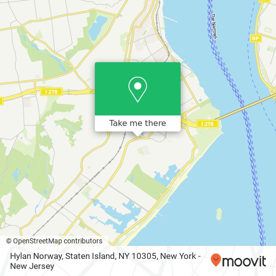 Mapa de Hylan Norway, Staten Island, NY 10305