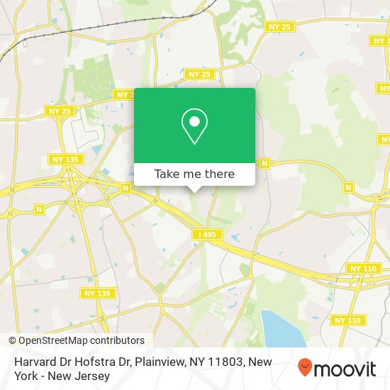 Harvard Dr Hofstra Dr, Plainview, NY 11803 map