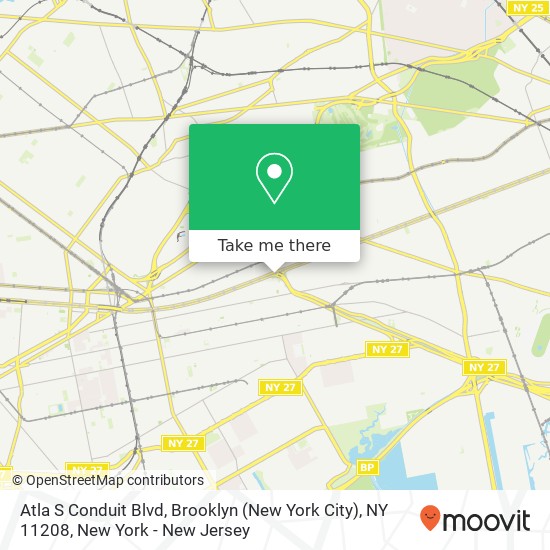 Mapa de Atla S Conduit Blvd, Brooklyn (New York City), NY 11208
