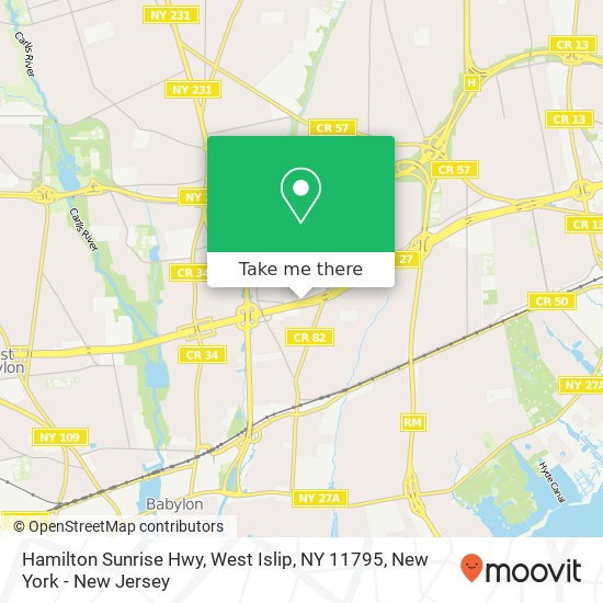 Hamilton Sunrise Hwy, West Islip, NY 11795 map