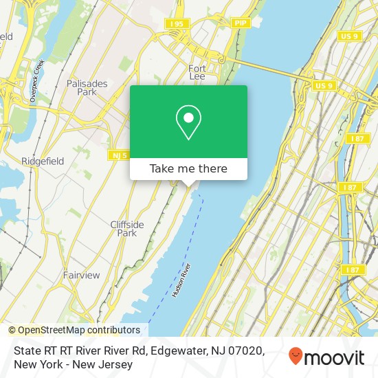 State RT RT River River Rd, Edgewater, NJ 07020 map