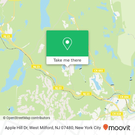 Apple Hill Dr, West Milford, NJ 07480 map