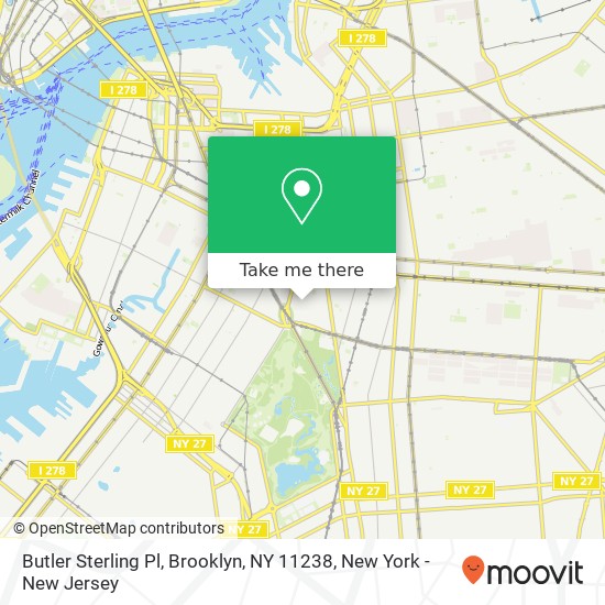 Butler Sterling Pl, Brooklyn, NY 11238 map