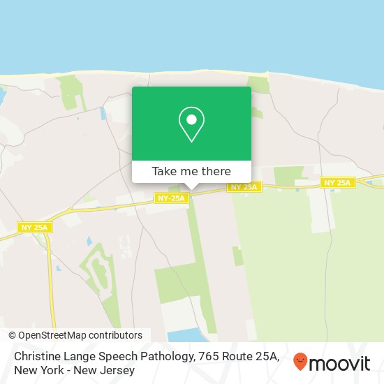 Mapa de Christine Lange Speech Pathology, 765 Route 25A