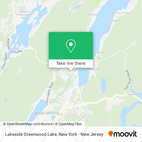 Mapa de Lakeside Greenwood Lake