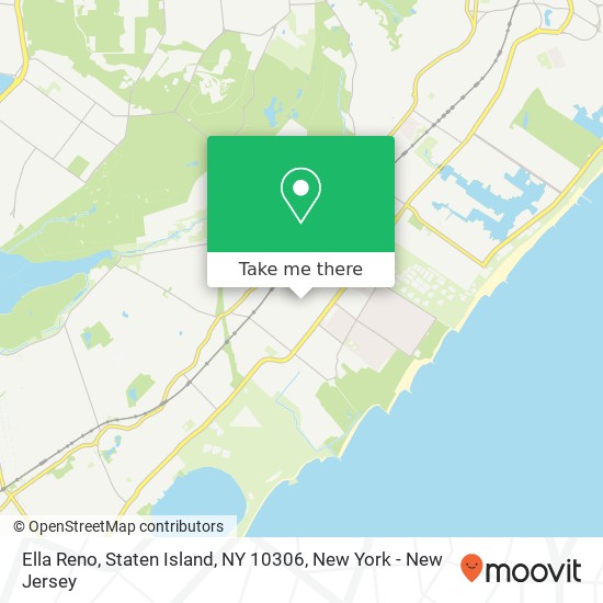 Mapa de Ella Reno, Staten Island, NY 10306