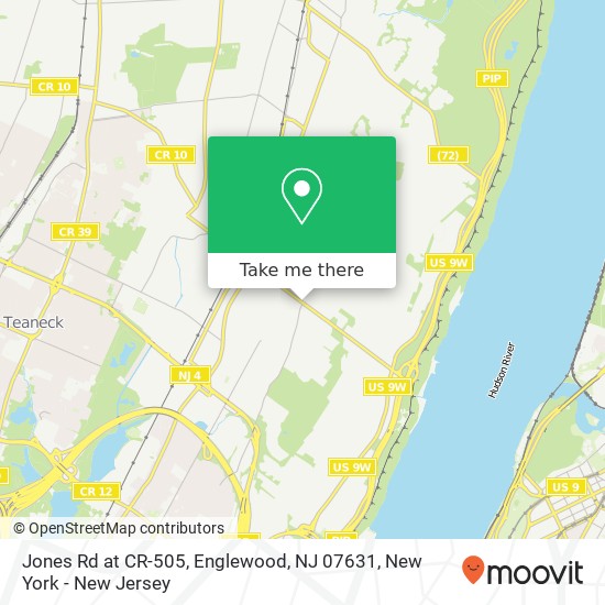 Mapa de Jones Rd at CR-505, Englewood, NJ 07631