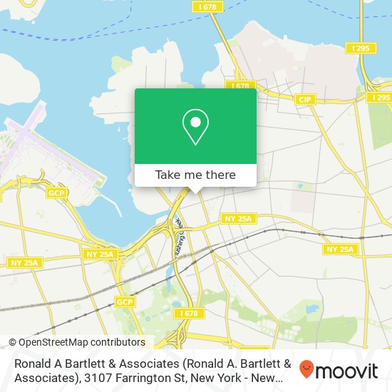 Mapa de Ronald A Bartlett & Associates (Ronald A. Bartlett & Associates), 3107 Farrington St