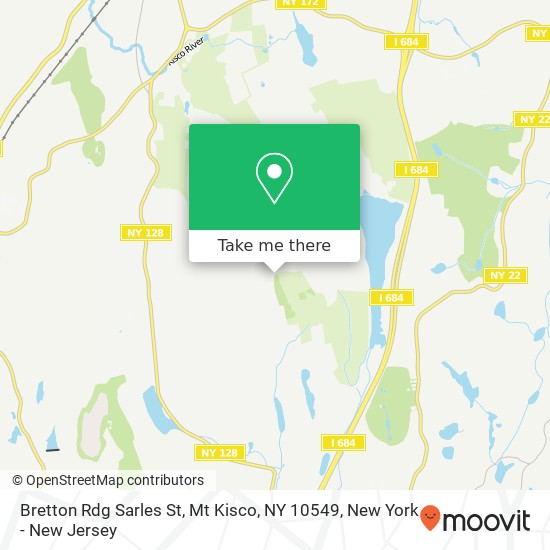 Mapa de Bretton Rdg Sarles St, Mt Kisco, NY 10549