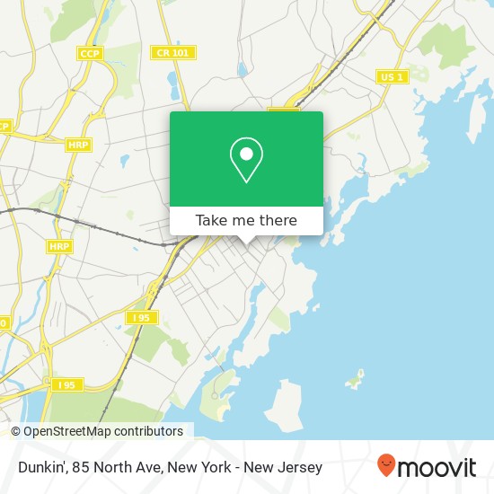 Mapa de Dunkin', 85 North Ave