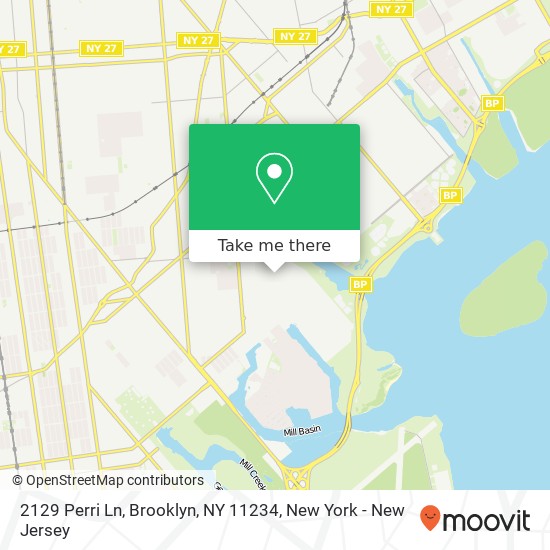 Mapa de 2129 Perri Ln, Brooklyn, NY 11234