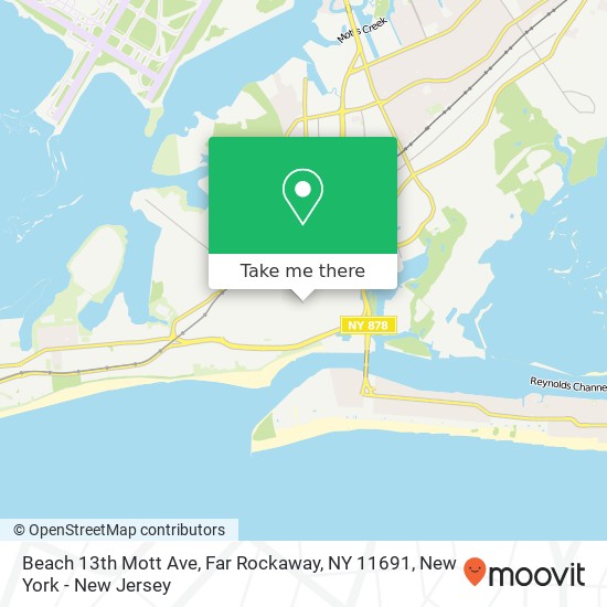 Beach 13th Mott Ave, Far Rockaway, NY 11691 map