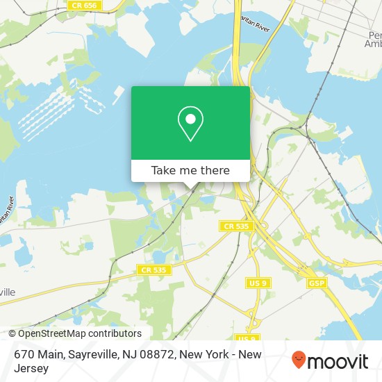 Mapa de 670 Main, Sayreville, NJ 08872