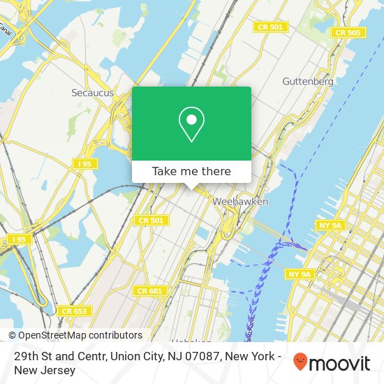 29th St and Centr, Union City, NJ 07087 map