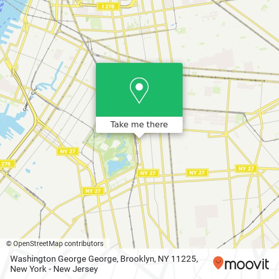 Washington George George, Brooklyn, NY 11225 map