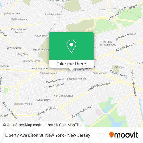 Liberty Ave Elton St map