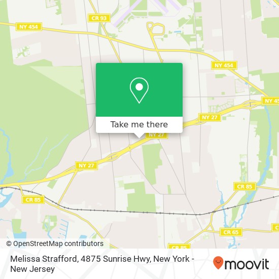 Mapa de Melissa Strafford, 4875 Sunrise Hwy