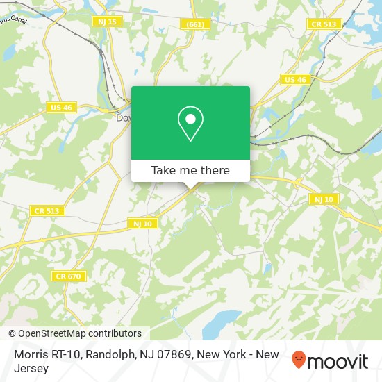 Morris RT-10, Randolph, NJ 07869 map