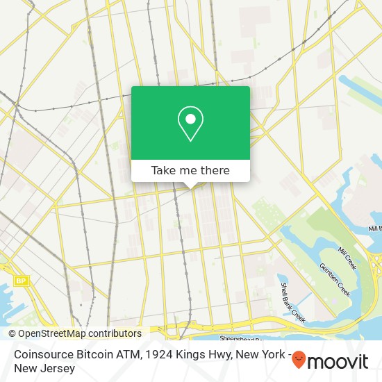 Mapa de Coinsource Bitcoin ATM, 1924 Kings Hwy