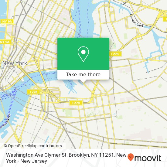 Washington Ave Clymer St, Brooklyn, NY 11251 map