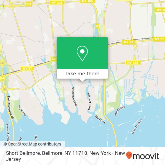 Mapa de Short Bellmore, Bellmore, NY 11710