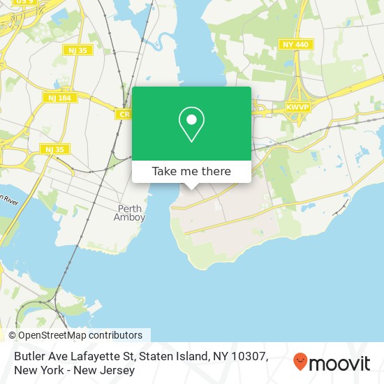 Butler Ave Lafayette St, Staten Island, NY 10307 map