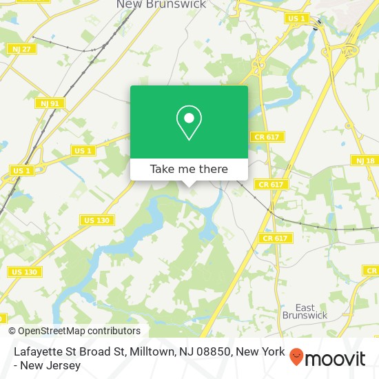 Lafayette St Broad St, Milltown, NJ 08850 map