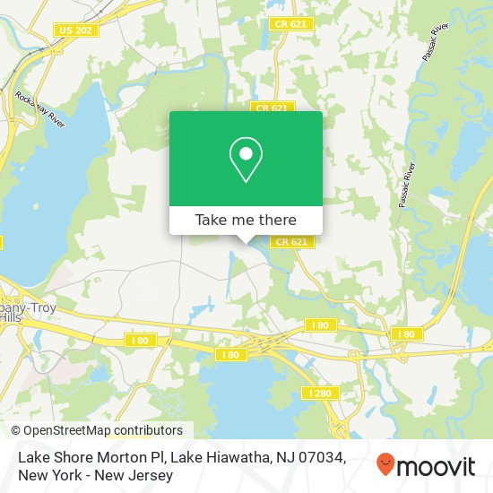 Lake Shore Morton Pl, Lake Hiawatha, NJ 07034 map