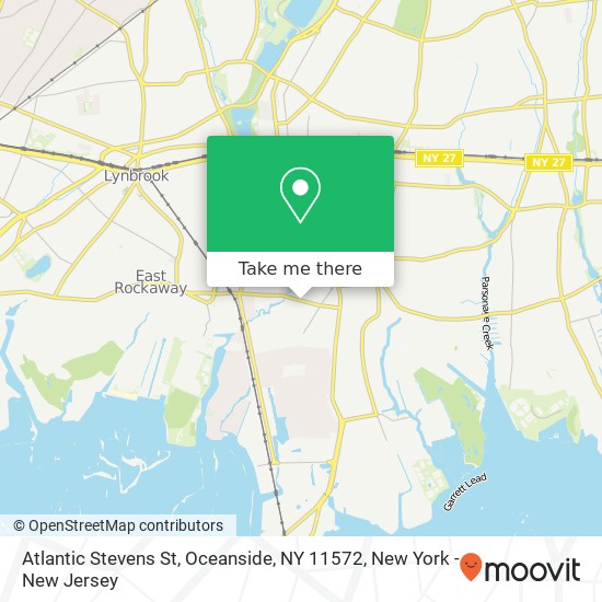 Mapa de Atlantic Stevens St, Oceanside, NY 11572