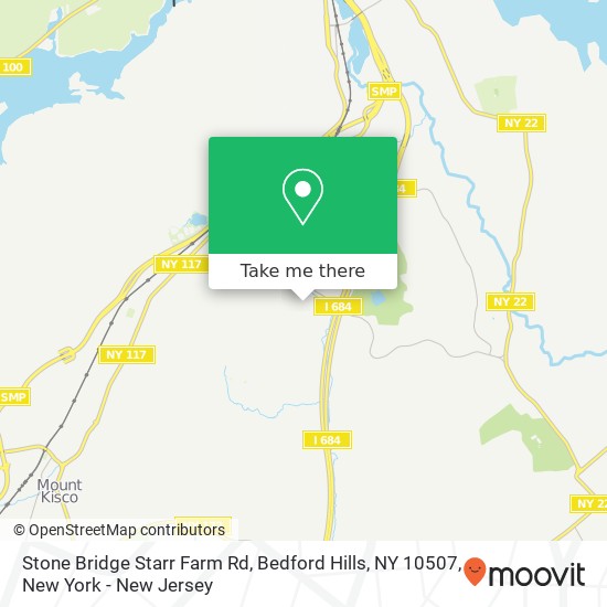 Mapa de Stone Bridge Starr Farm Rd, Bedford Hills, NY 10507