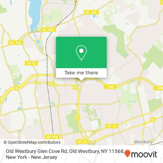 Old Westbury Glen Cove Rd, Old Westbury, NY 11568 map